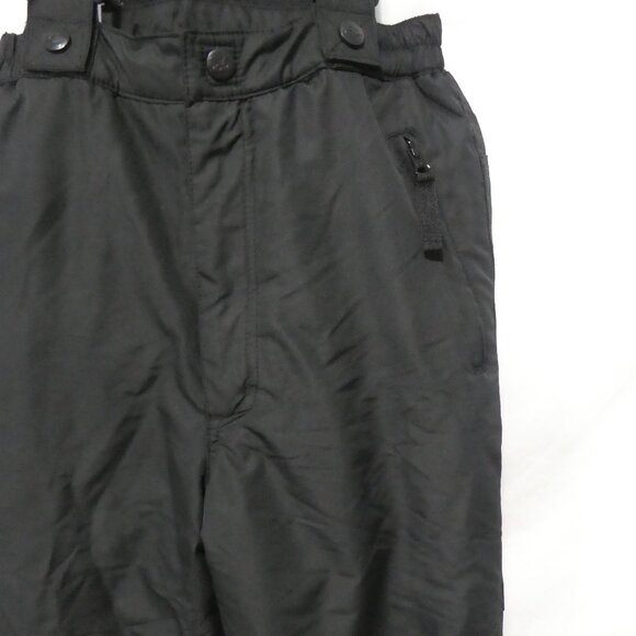 SKIERUISER '50 | size 7 | Children's Black Snowpants | Removable Bib | Like New - Picture 4 of 15